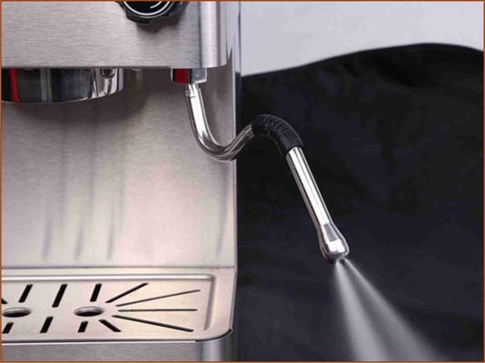High Lever Switch Button Coffee Machines Espresso Food Grade Stainless Steel Color For Home Use 220V Steel Material